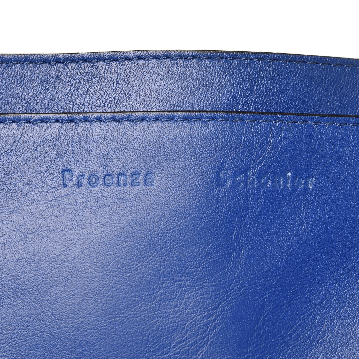 Calfskin Double Sided PS Courier Bag Royal Blue Veruca Salt
