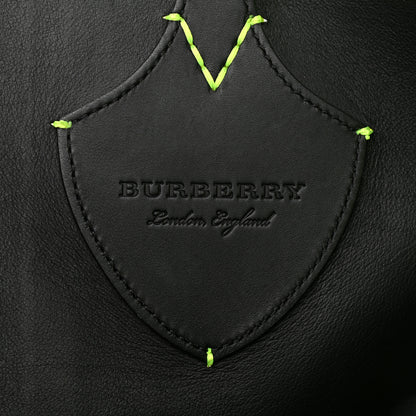 Burberry Canvas Mega Check The Giant Reversible Tote Black Neon Yellow 6 of 10