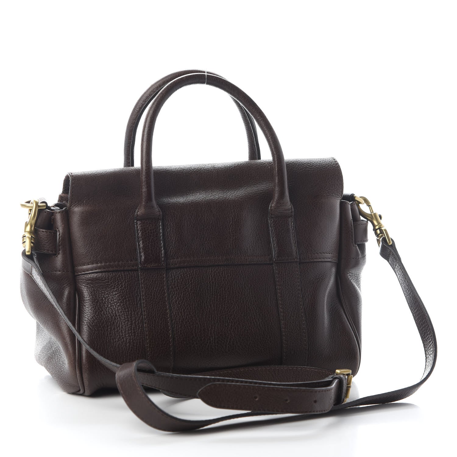 Mulberry Natural Leather Small Bayswater Chocolate 2 of 9
