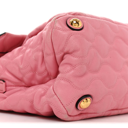 Miu Miu Nappa Padded Top Handle Bag Geranio 8 of 9