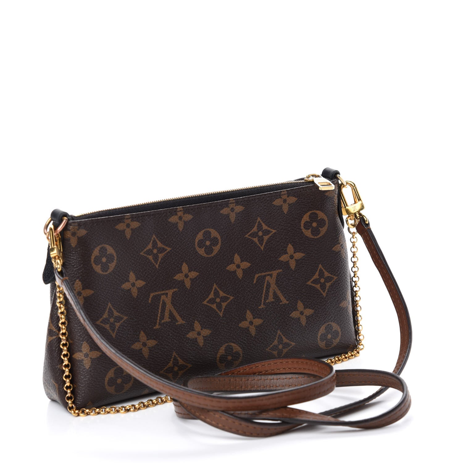 Louis Vuitton Monogram Pallas Clutch Black 3 of 16