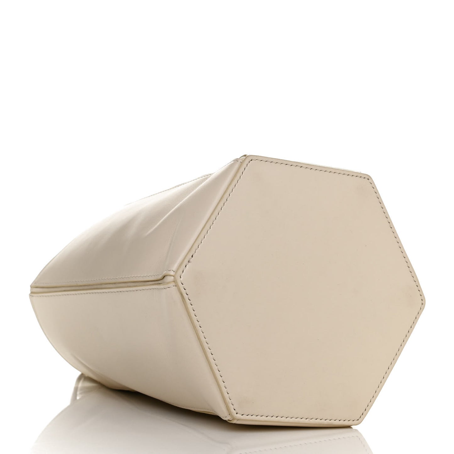 Calfskin Allen Bucket Bag Beige