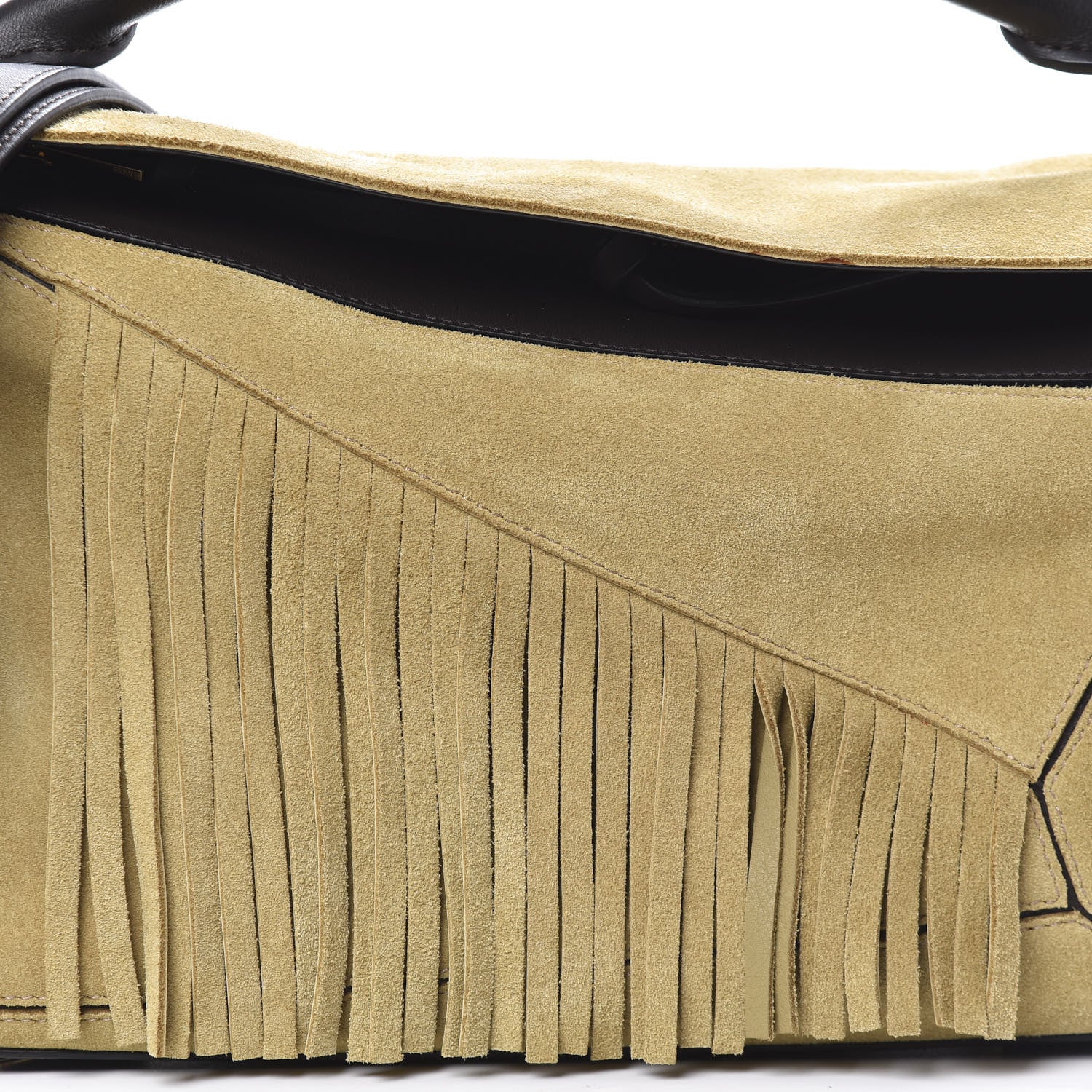 Loewe Suede Fringe Puzzle Bag Gold 12 of 12
