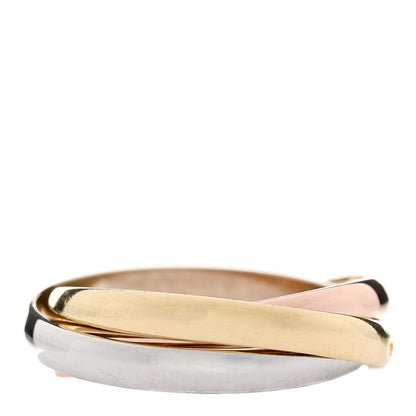 Cartier 18K Pink Yellow White Gold Small Trinity Ring 52 6 3 of 5