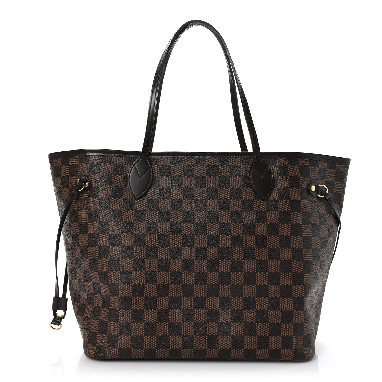 Louis Vuitton Damier Ebene Neo Neverfull MM Rose Ballerine 1 of 9