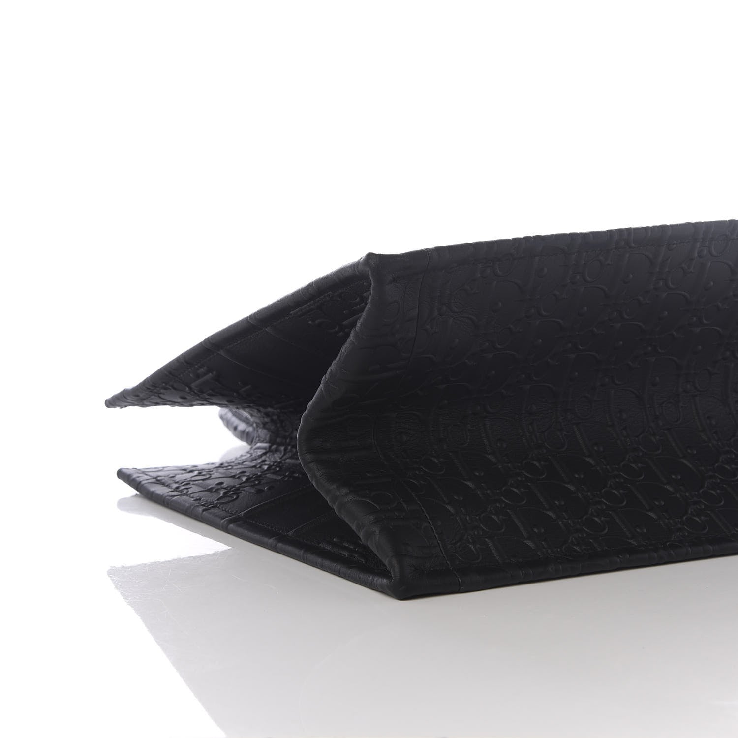 Christian Dior Oblique Calfskin Embossed Medium Book Tote Black 8 of 9