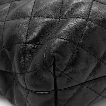 Saint Laurent Lambskin Quilted Maxi Icare Shopping Tote Black 12 of 15