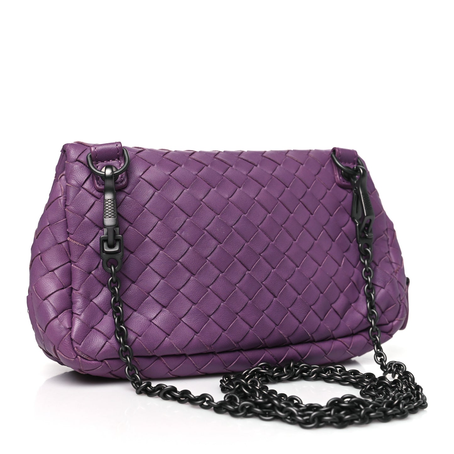 Nappa Intrecciato Small Chain Crossbody Parme