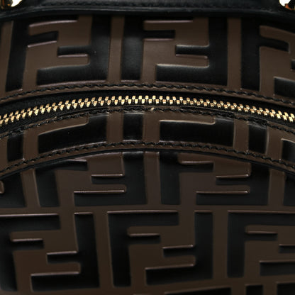 Fendi Vitello Bi-Color FF 1974 Embossed Mini Backpack Maya Black 14 of 17