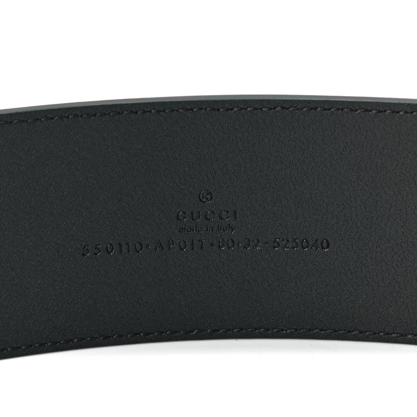 Calfskin Crystal Double G 55mm Belt 80 32 Black