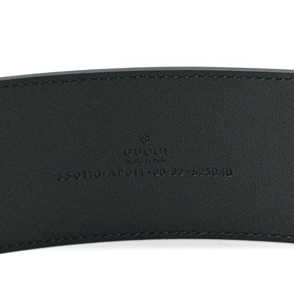 Gucci Calfskin Crystal Double G 55mm Belt 80 32 Black 3 of 4