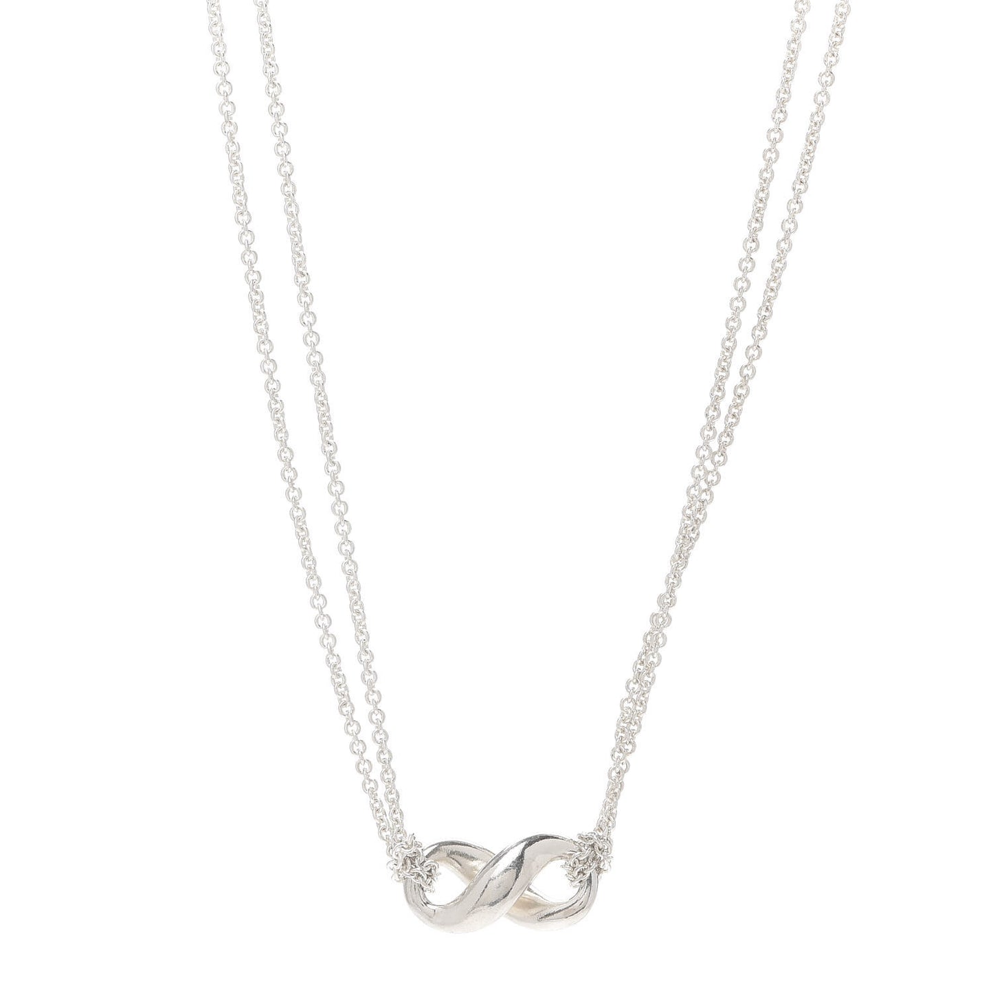 Sterling Silver Figure 8 Pendant Necklace