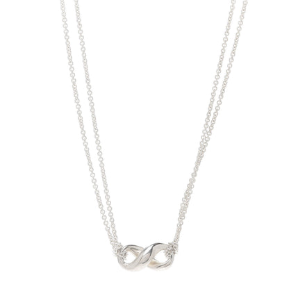 Tiffany Sterling Silver Figure 8 Pendant Necklace 1 of 5