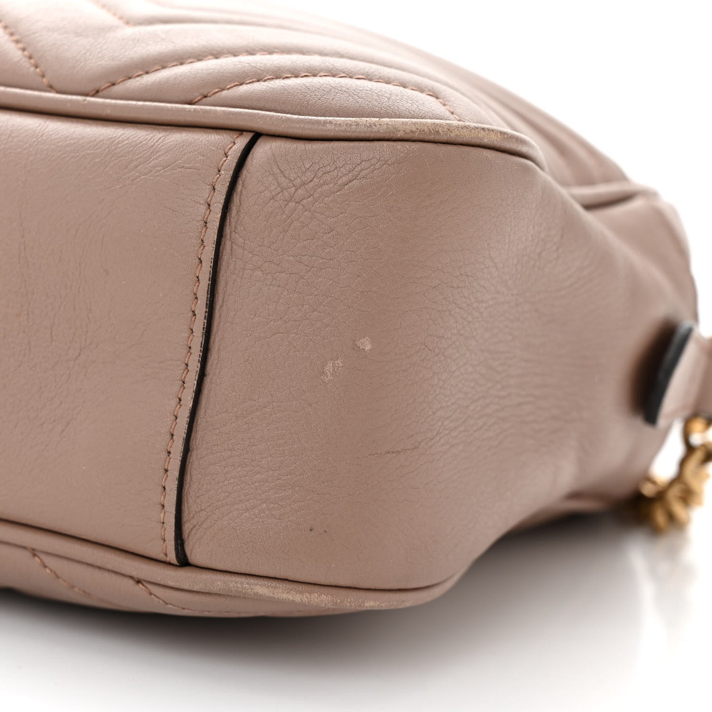 Calfskin Matelasse Medium GG Marmont Chain Shoulder Bag Porcelain Rose