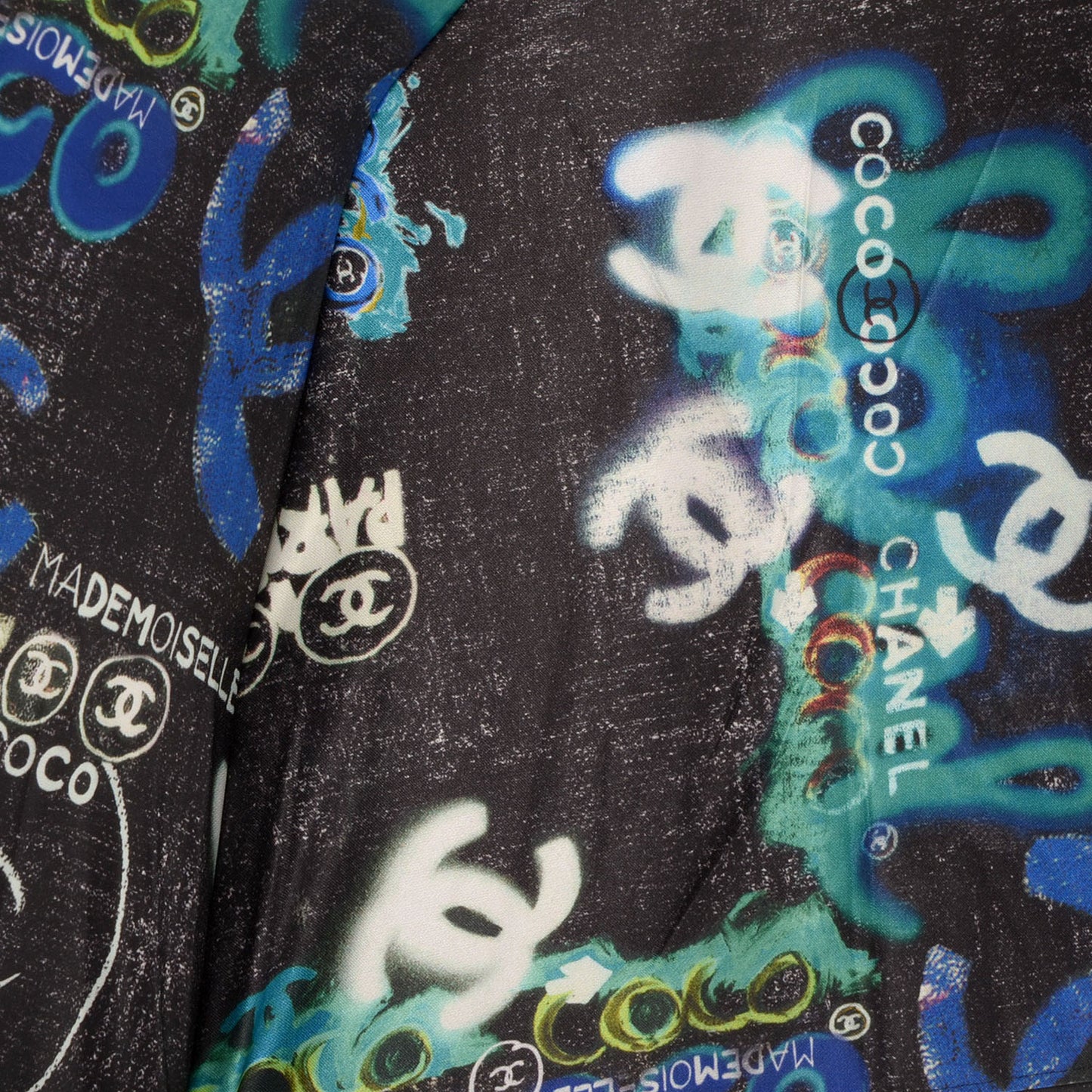 Coco Mademoiselle CC Graffiti Umbrella Blue Black