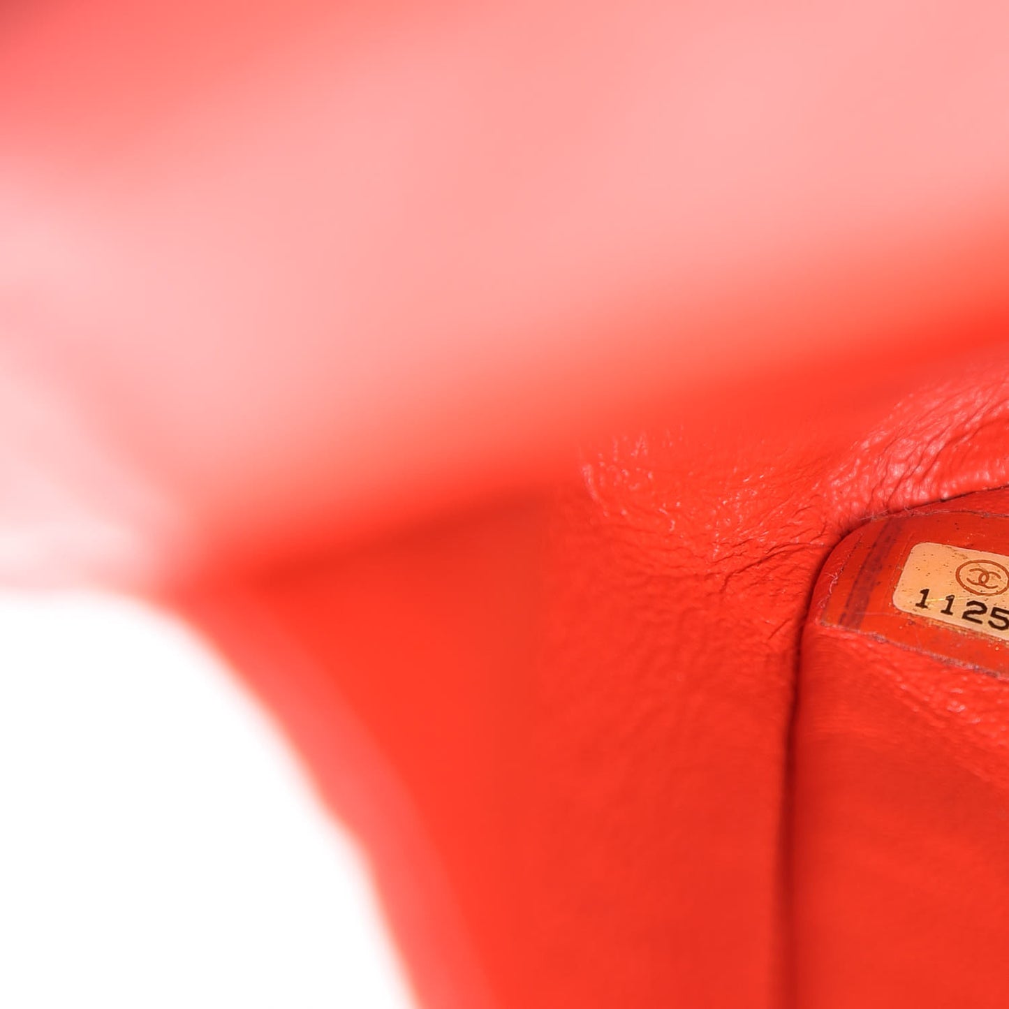 Lambskin Perforated Medium Double Flap Red