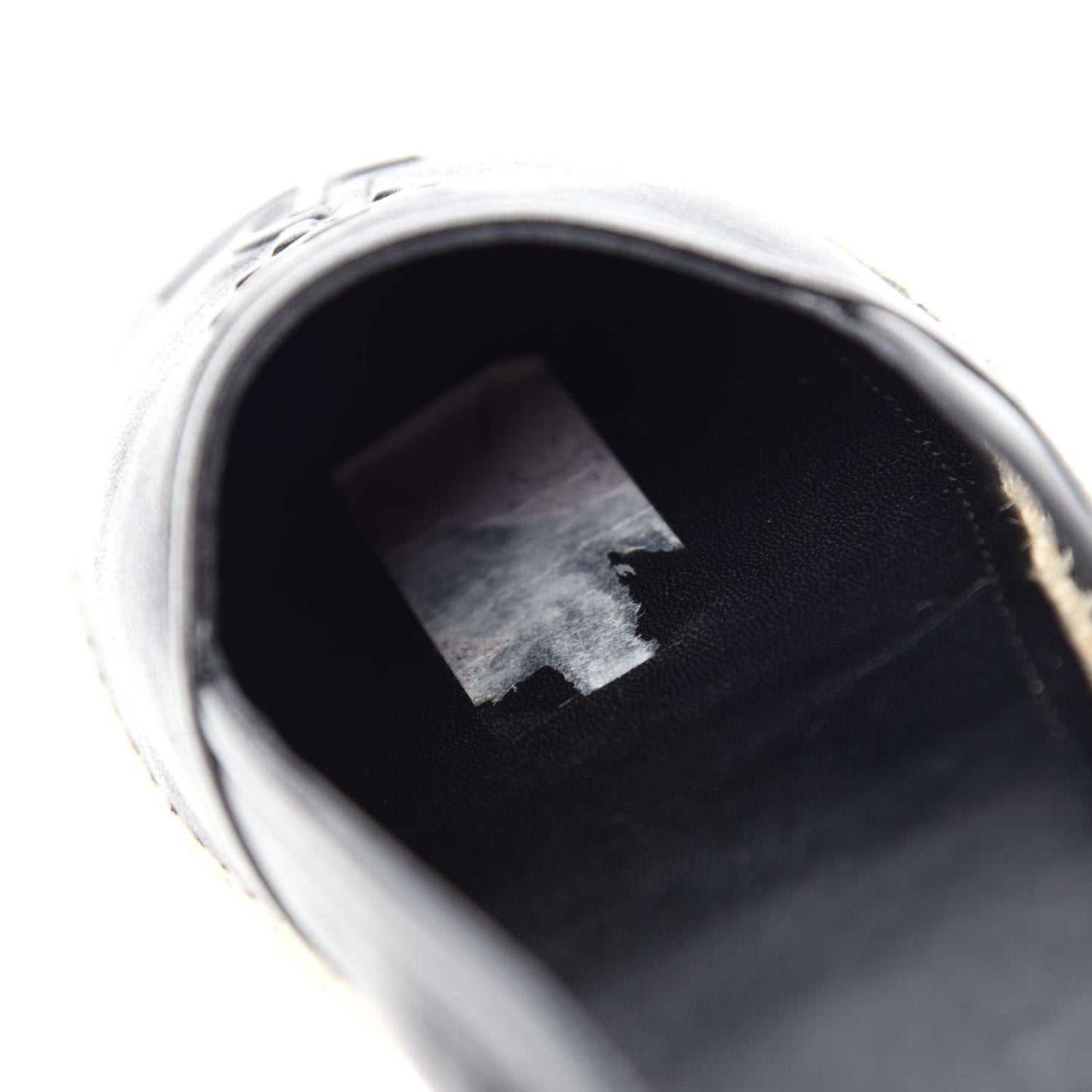 Lambskin Monogram Espadrilles 39.5 Black