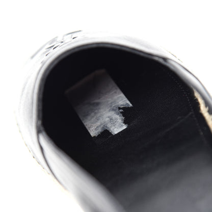 Saint Laurent Lambskin Monogram Espadrilles 39.5 Black 7 of 10