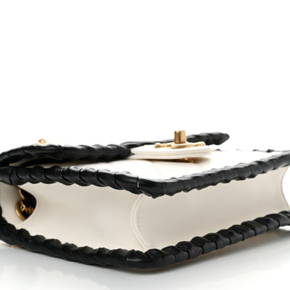 Chanel Braided Calfskin Mini My Own Frame Flap White 9 of 10