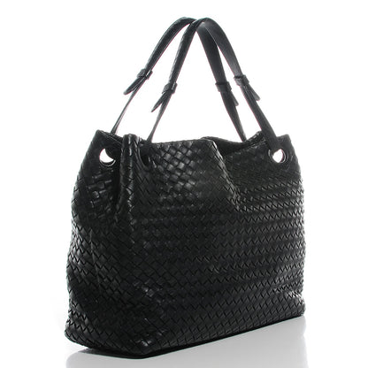 Bottega Veneta Nappa Intrecciato Seamless Tote Nero Black 3 of 9
