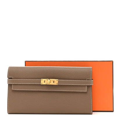 Hermes Epsom Kelly Longue Wallet Etoupe 8 of 8