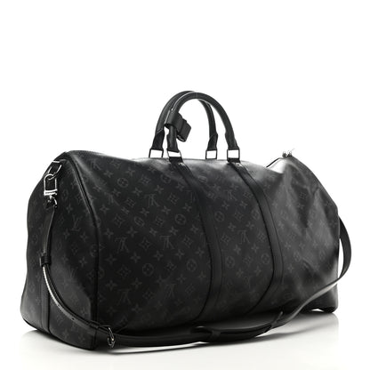 Louis Vuitton Monogram Eclipse Keepall Bandouliere 55 3 of 10