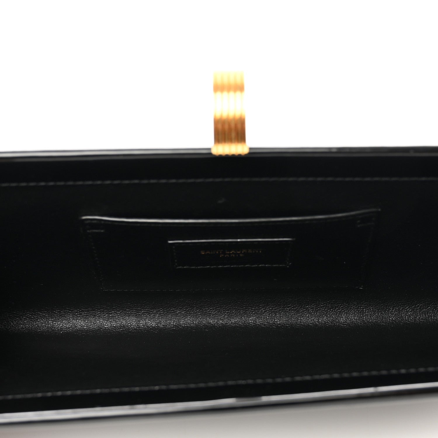 Saint Laurent Patent Daria Clutch Black 5 of 6