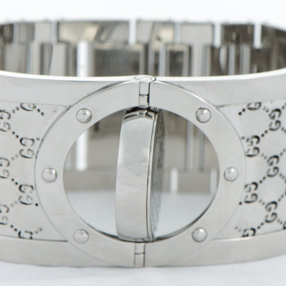 Gucci Stainless Steel Diamond Bezel Mother of Pearl 33mm Twirl Quartz Watch 6 of 11