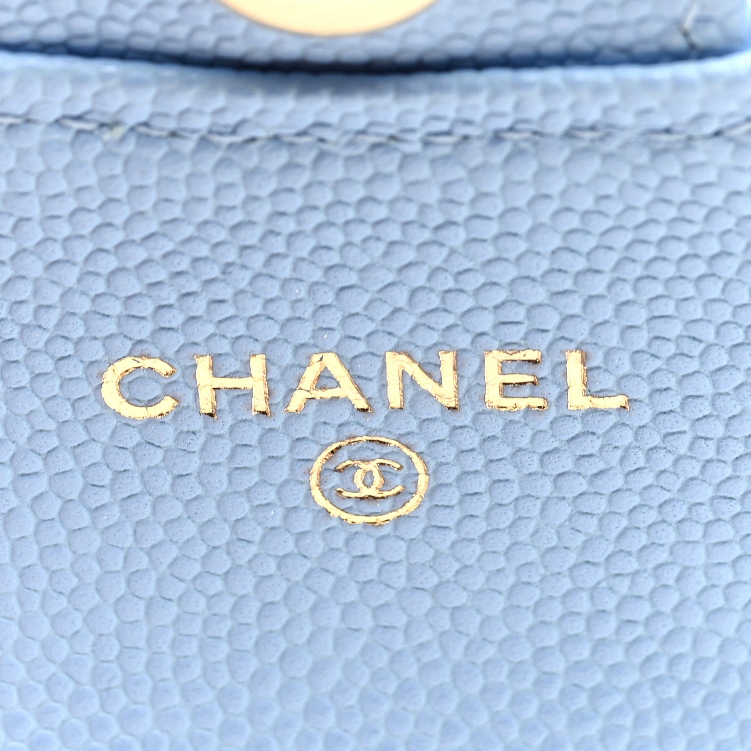 Chanel Caviar Quilted Mini Chain Belt Bag Light Blue 6 of 9