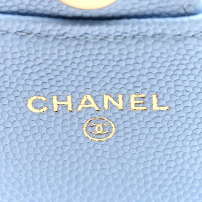 Chanel Caviar Quilted Mini Chain Belt Bag Light Blue 6 of 9