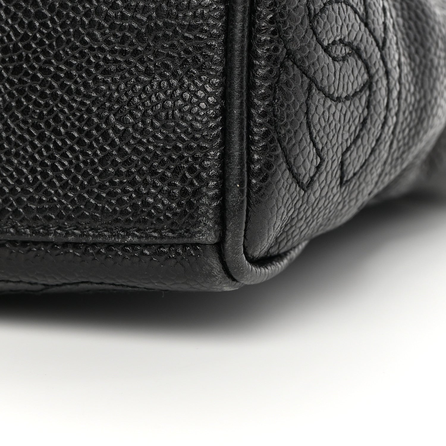 Chanel Caviar CC Shoulder Bag Black 10 of 12