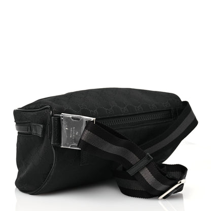 Gucci Nylon Monogram Fanny Pack Belt Bag Black 3 of 11