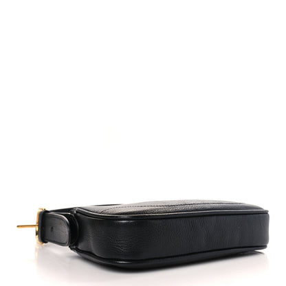 Gucci Goatskin Mini Aphrodite Shoulder Bag Black 4 of 9