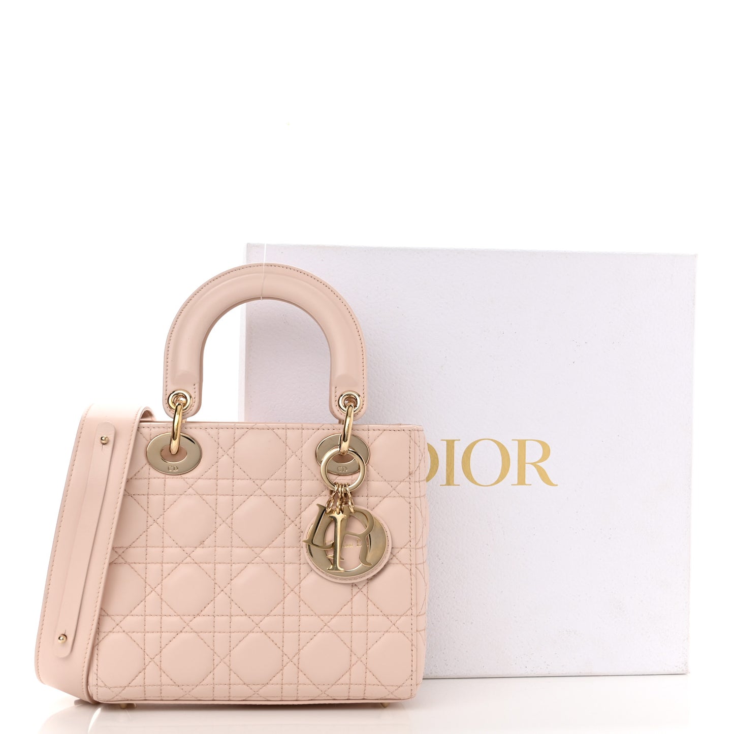 Lambskin Cannage Small My ABCDior Lady Dior Blush