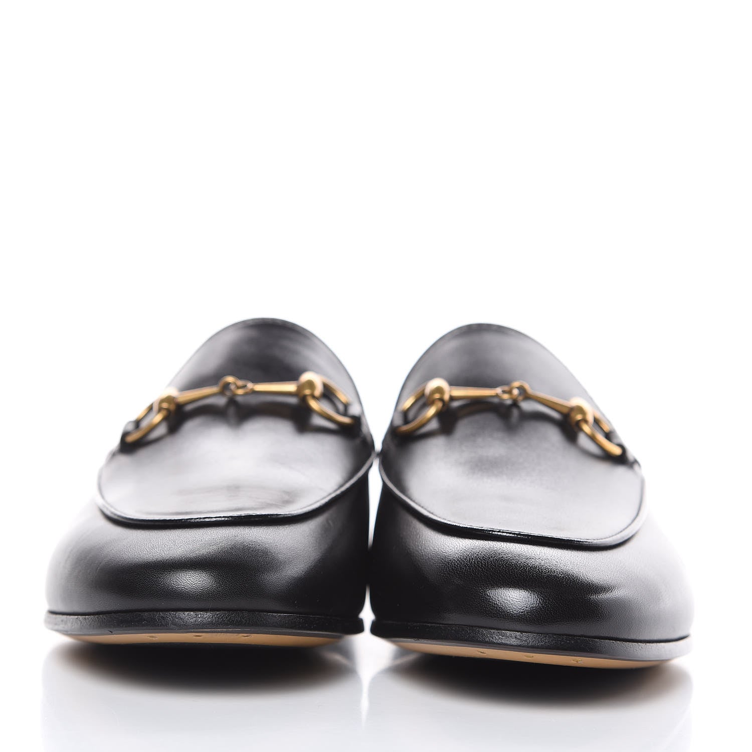 Gucci Calfskin Womens Jordaan Loafers 38 Black 2 of 10