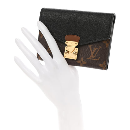 Louis Vuitton Monogram Pallas Compact Wallet NM Black 2 of 7