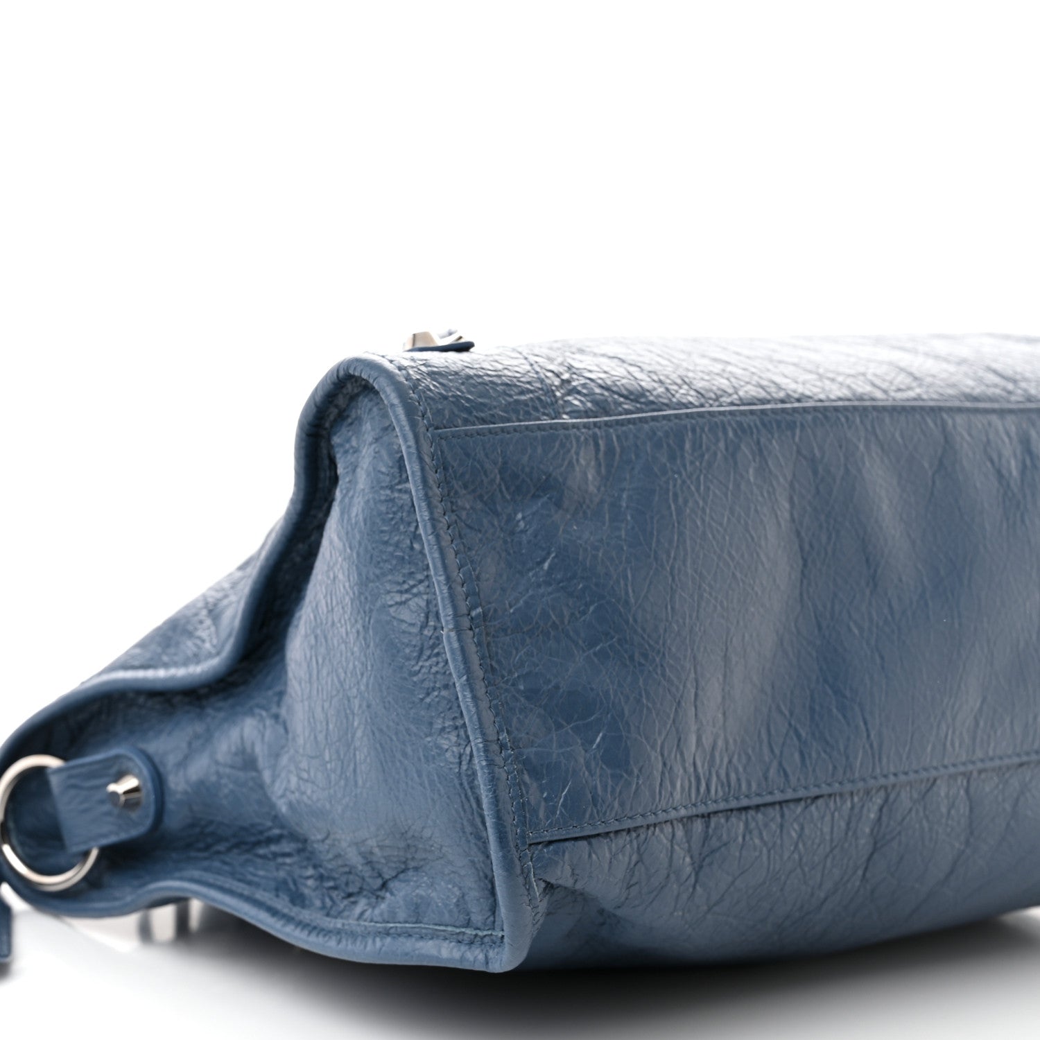 Balenciaga Agneau Classic Silver Hardware City Denim Blue 9 of 11