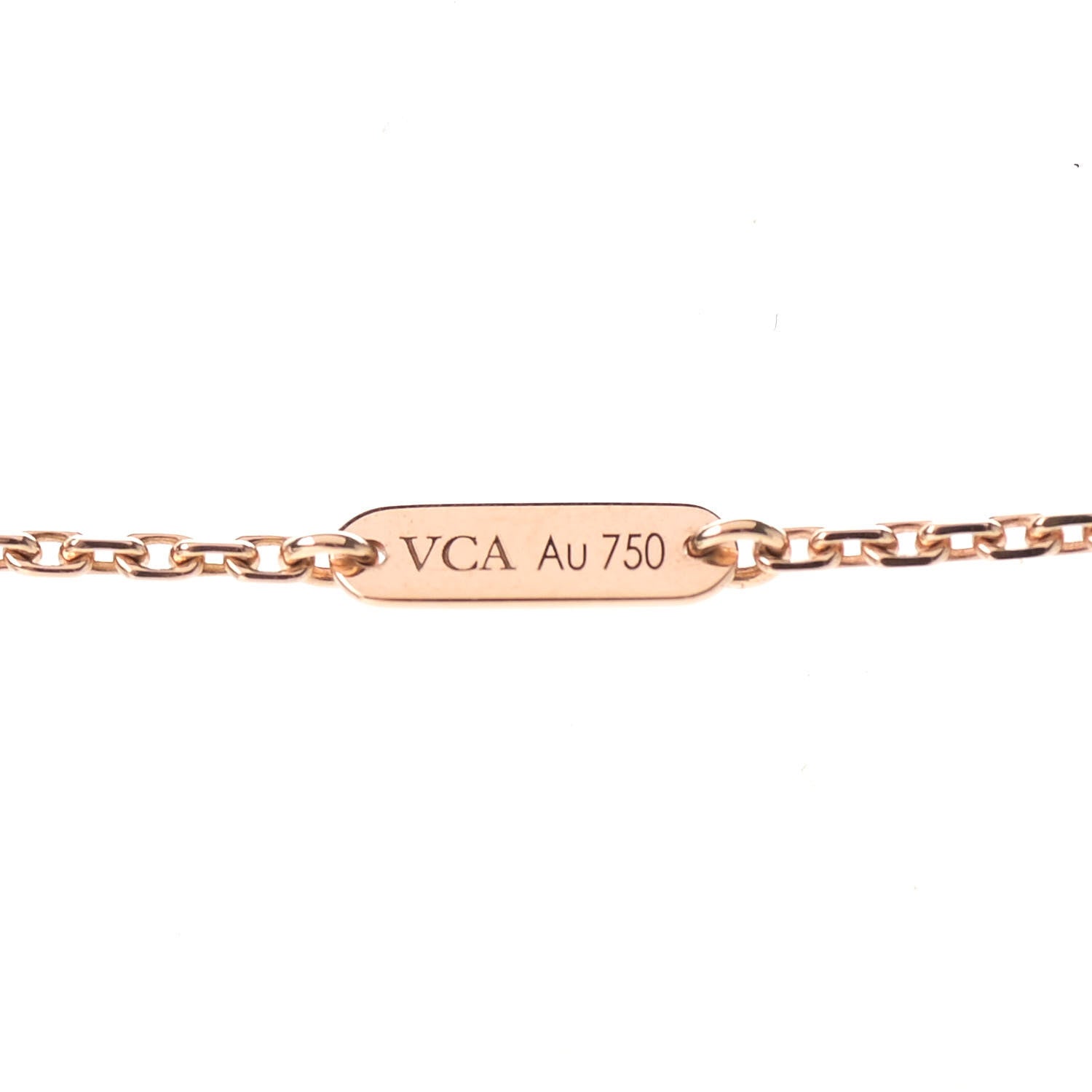 Van Cleef & Arpels 18K Rose Gold Diamond Mother of Pearl Medium Cosmos Clip Pendant Necklace 6 of 8