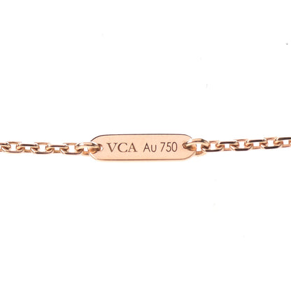 Van Cleef & Arpels 18K Rose Gold Diamond Mother of Pearl Medium Cosmos Clip Pendant Necklace 6 of 8