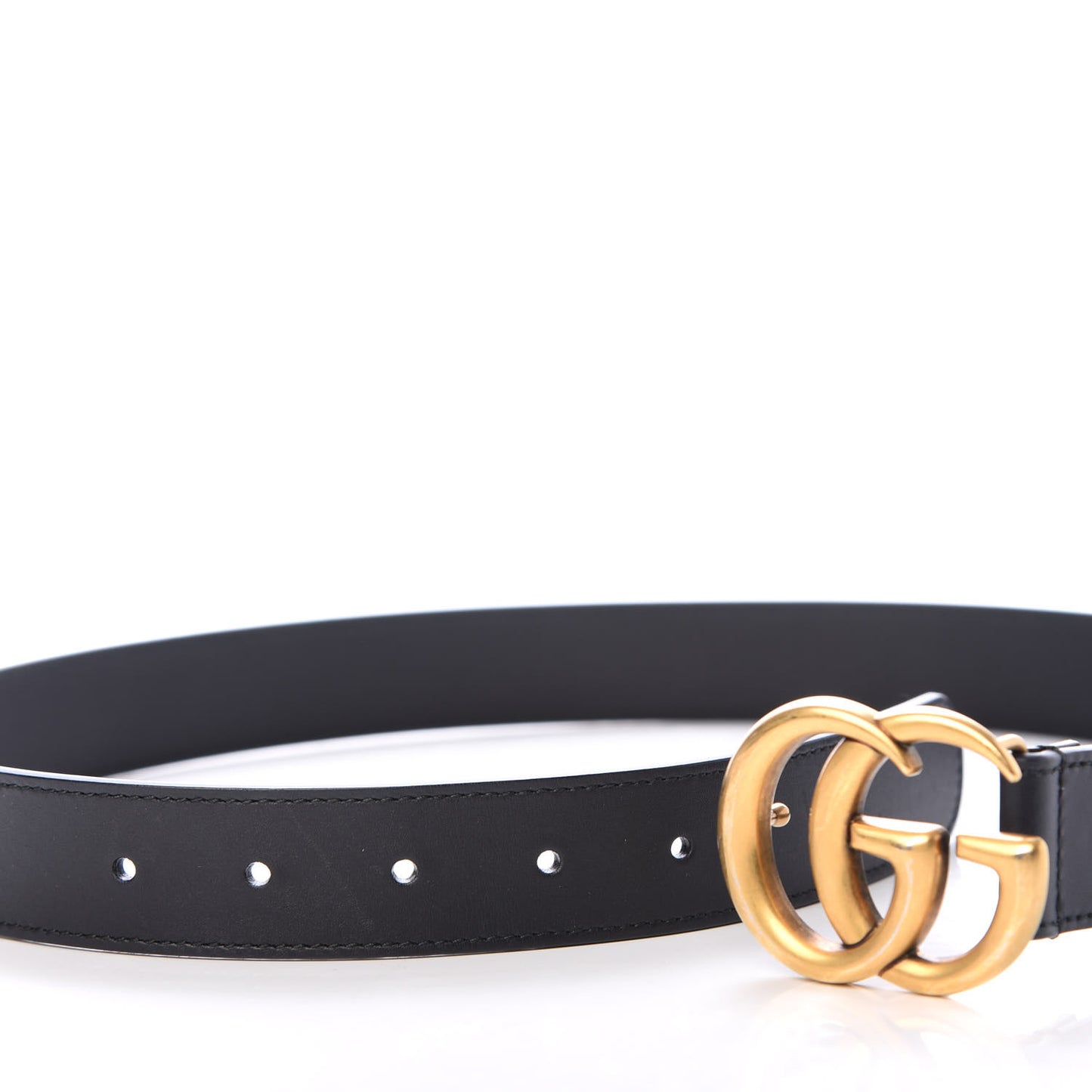 Calfskin Double G 30mm Belt 80 32 Black