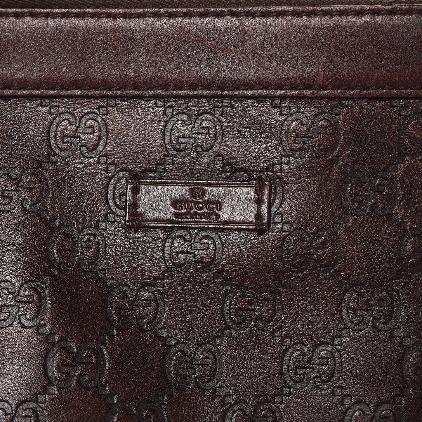 Guccissima GG Messenger Bag Chocolate