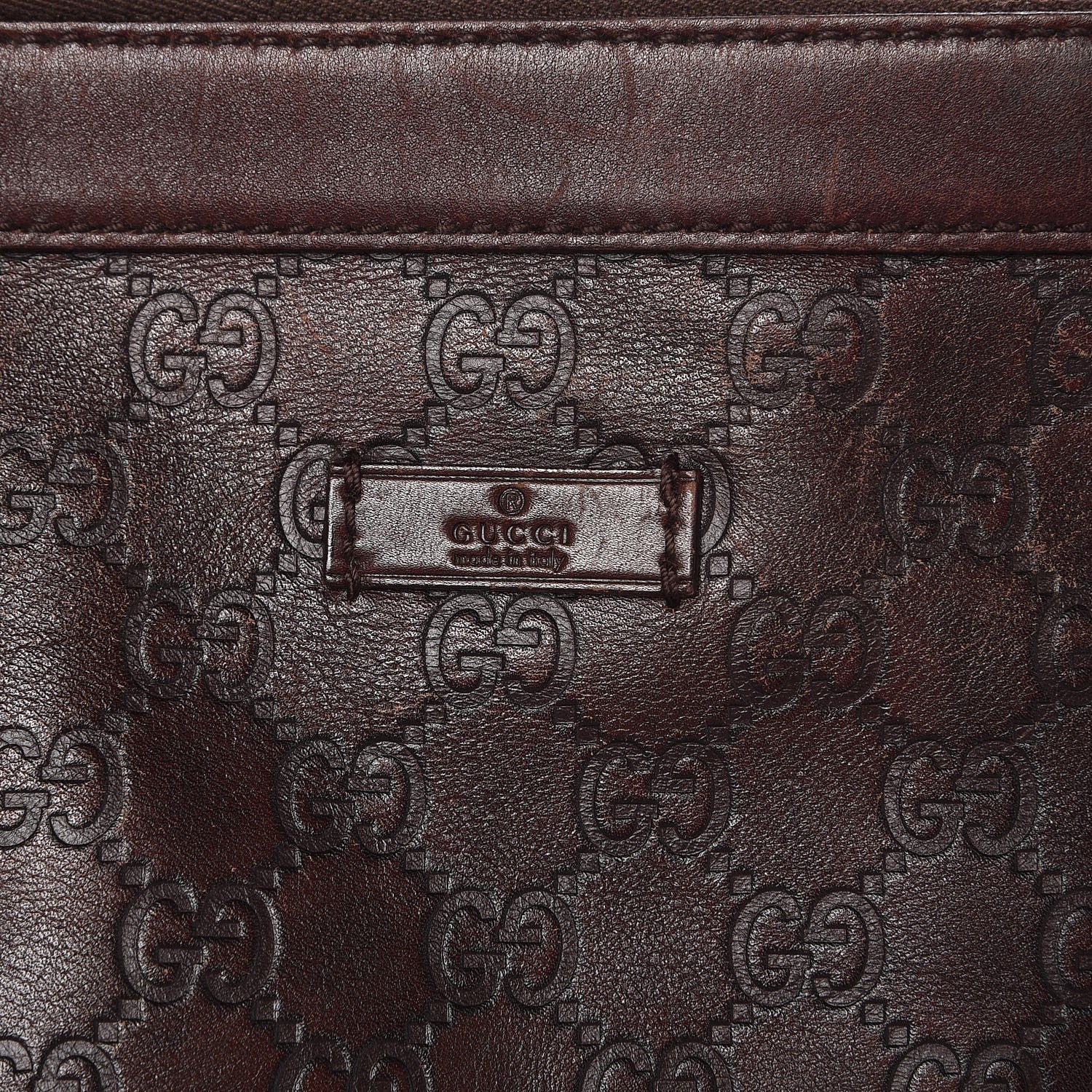 Gucci Guccissima GG Messenger Bag Chocolate 8 of 15