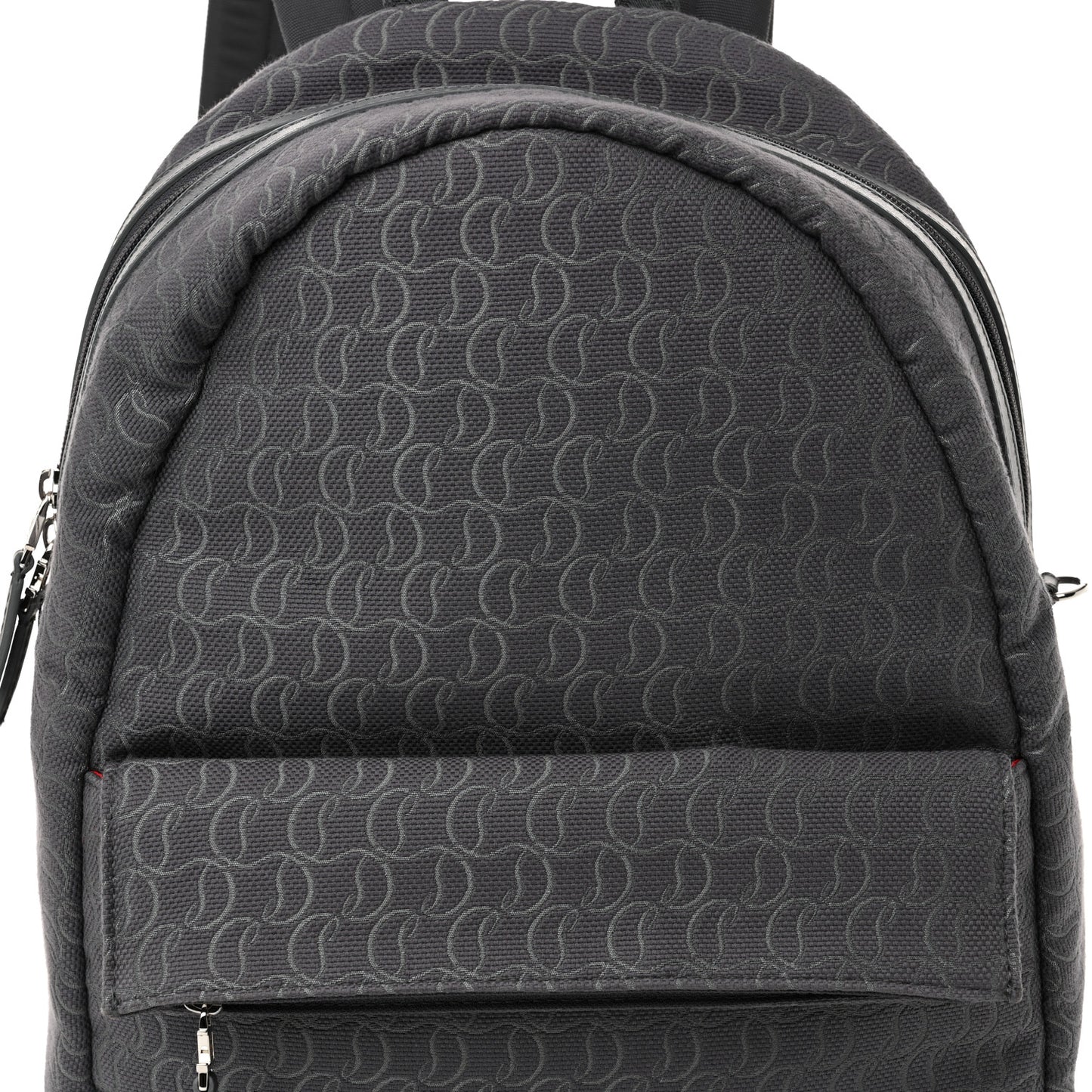 Logo Jacquard Zip N Flap Backpack Smoky