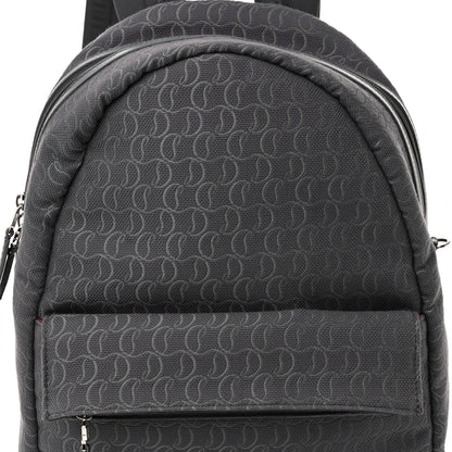 Christian Louboutin Logo Jacquard Zip N Flap Backpack Smoky 8 of 10
