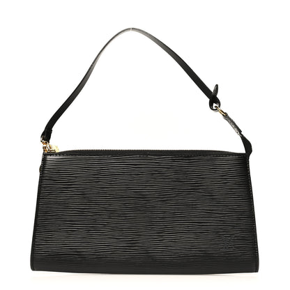 Louis Vuitton Epi Pochette Accessories 24 Black 1 of 6