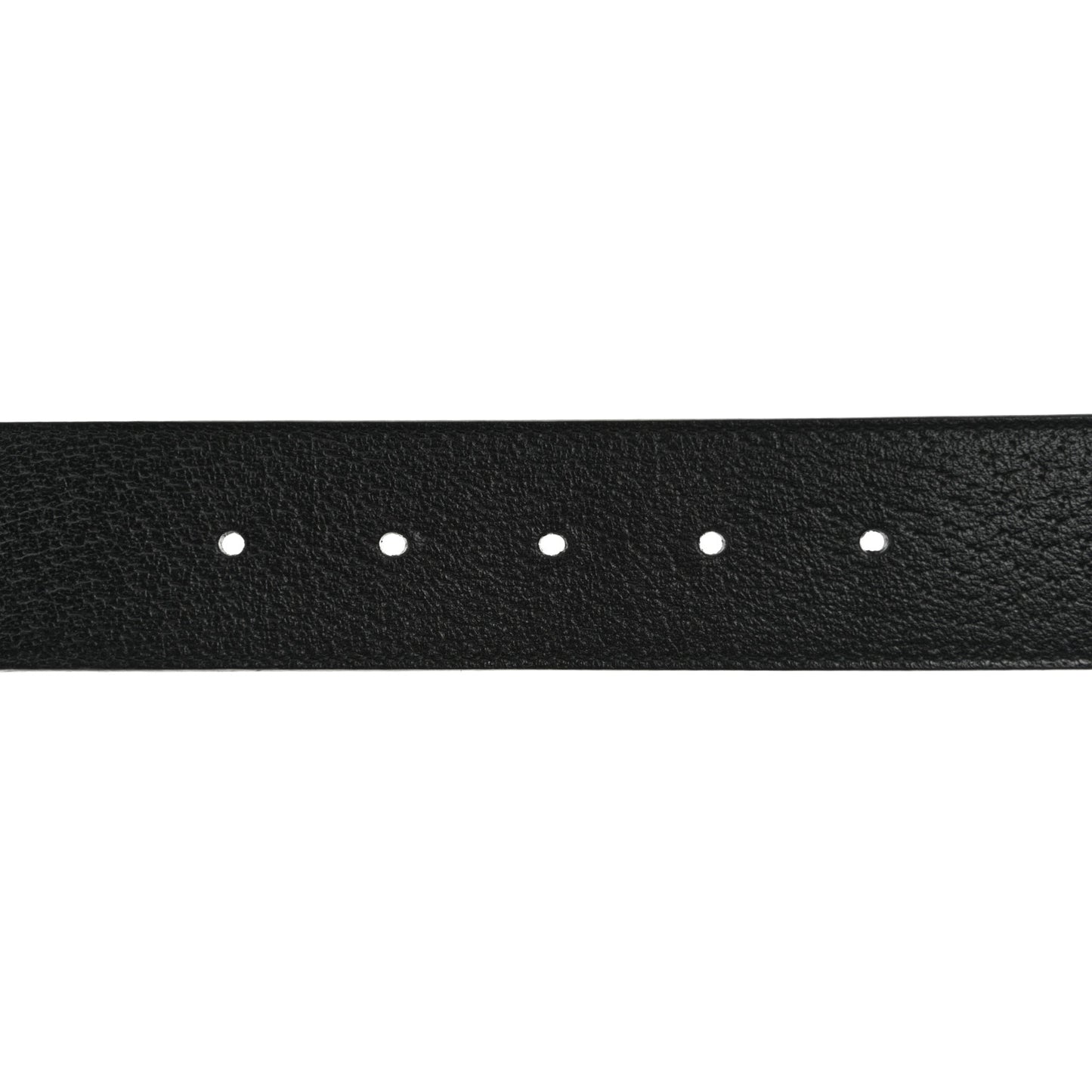 Textured Dollar Calfskin Nickel Double G 40mm Belt 85 34 Black