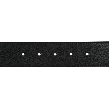 Gucci Textured Dollar Calfskin Nickel Double G 40mm Belt 85 34 Black 3 of 7