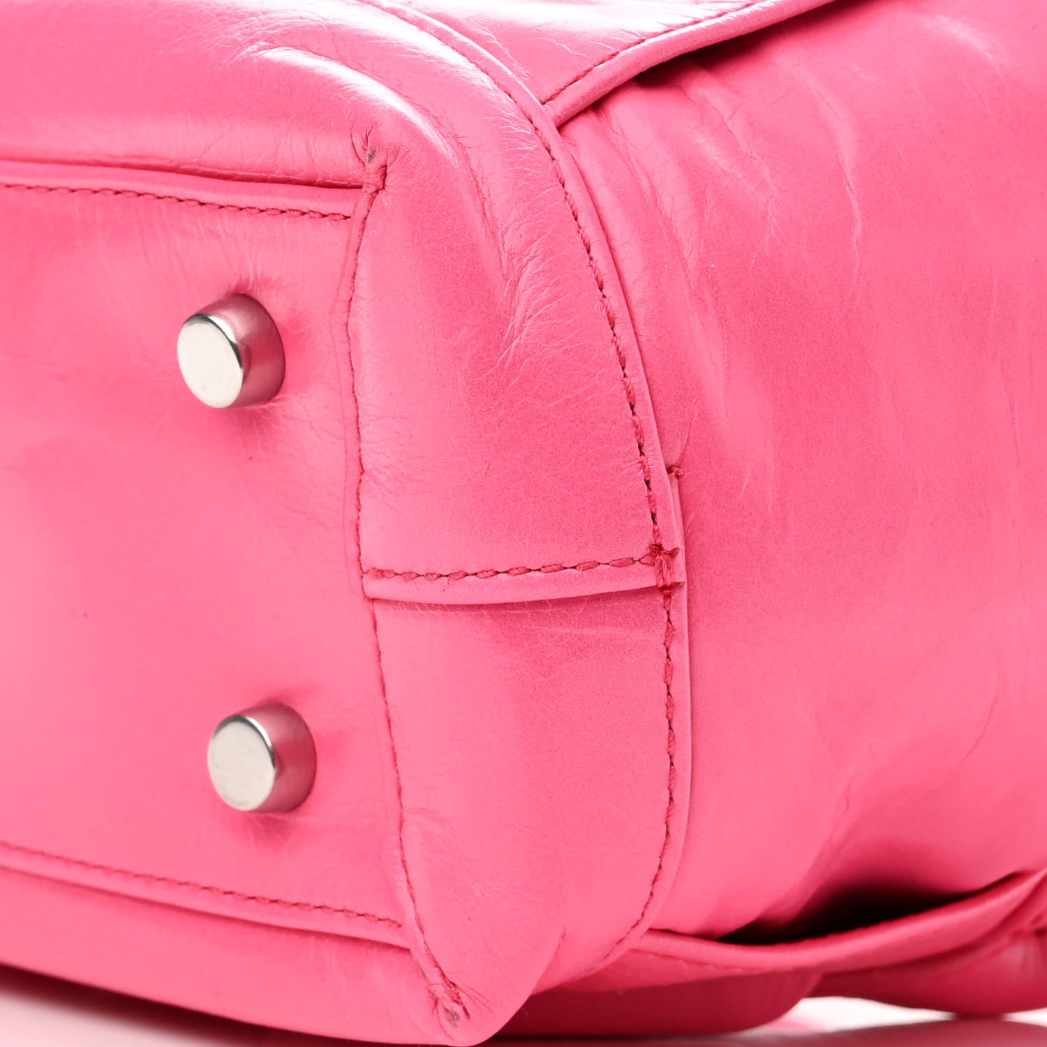 Bottega Veneta Paper Calfskin Maxi Intrecciato Mini Arco Pink 9 of 11