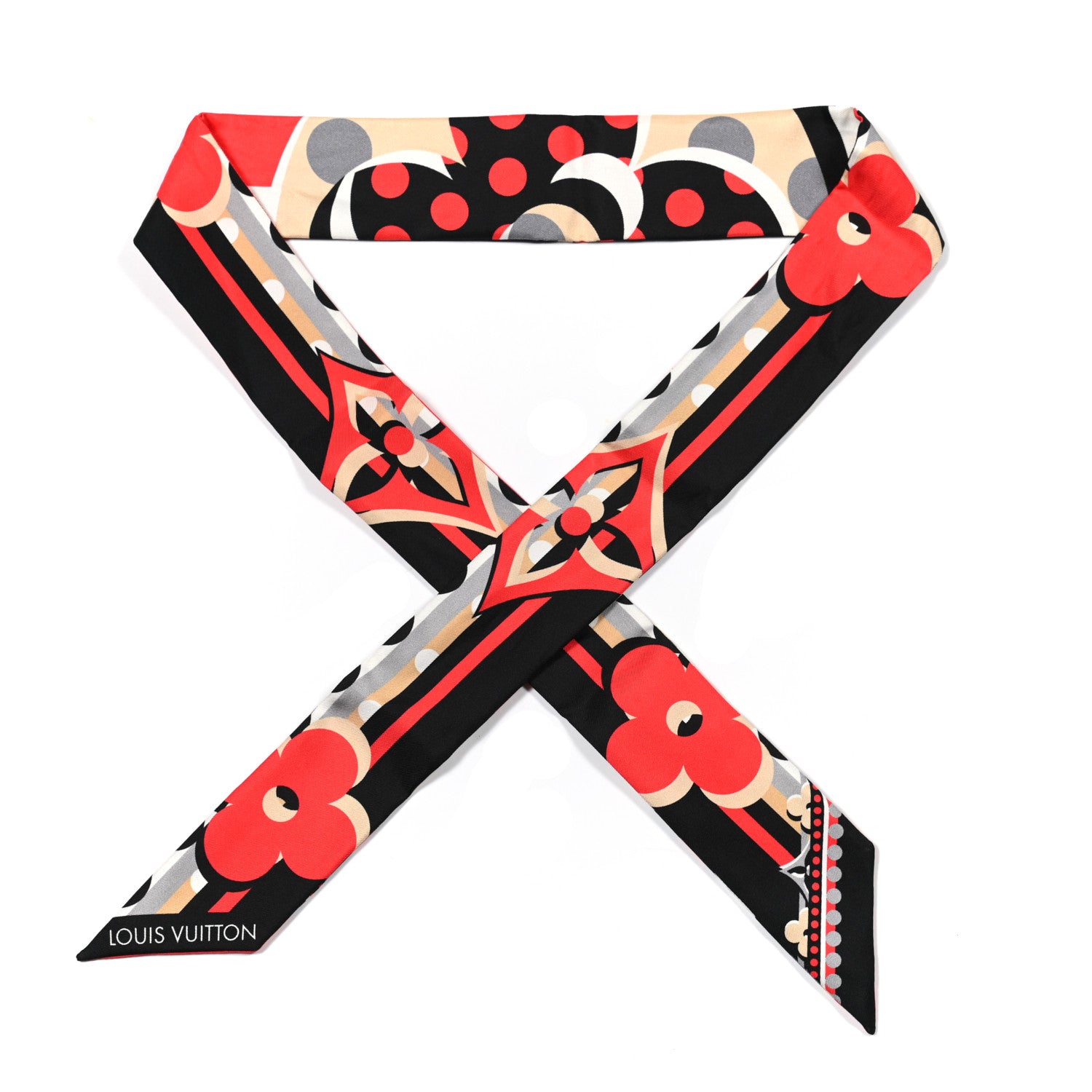Louis Vuitton Silk Pop Monogram BB Bandeau Red 1 of 3