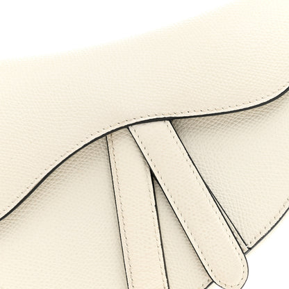Christian Dior Grained Calfskin Mini Saddle Bag White 8 of 10